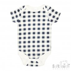 CC09-BS-03: Checked Bodysuits (0-3 Months)
